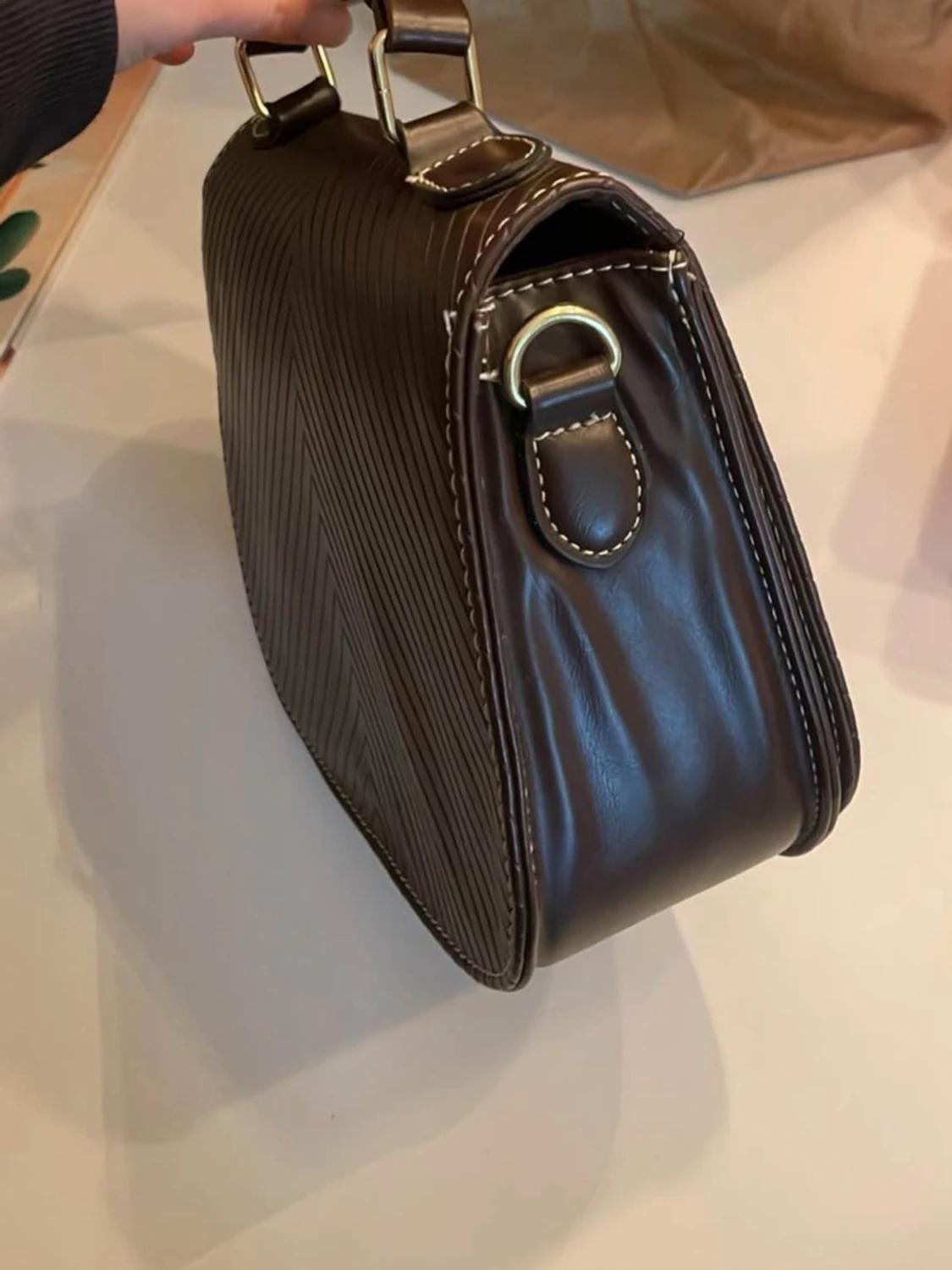 Brun handväska  - 3