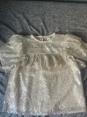 Fin glittrig festlig blus - Detta är en fin festlig blus som man kan ha när man är hos vänner eller familjekompisar även på en tjejmiddag till exempel 