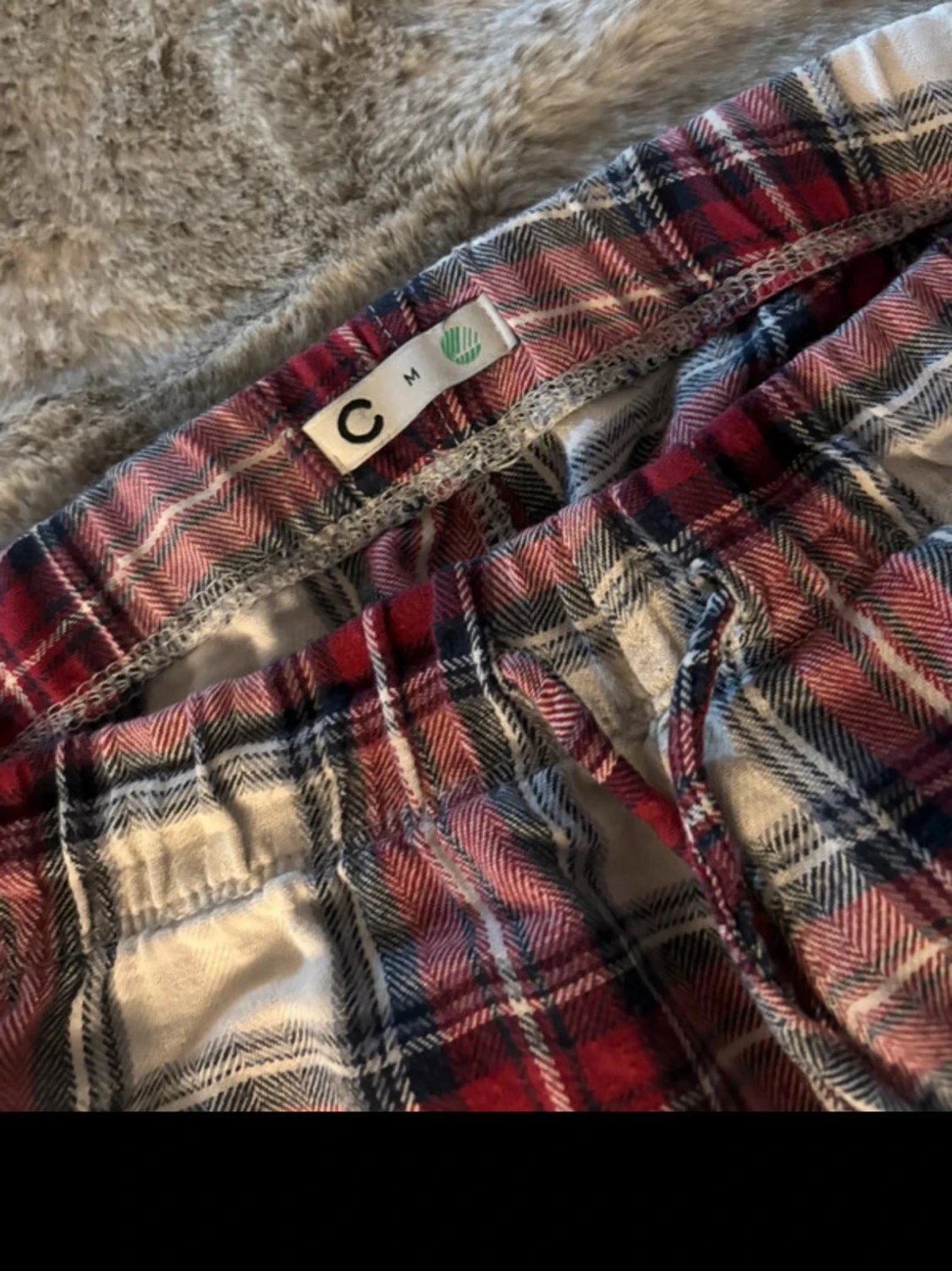 Rutiga pyjamasbyxor i rött och vitt - 2