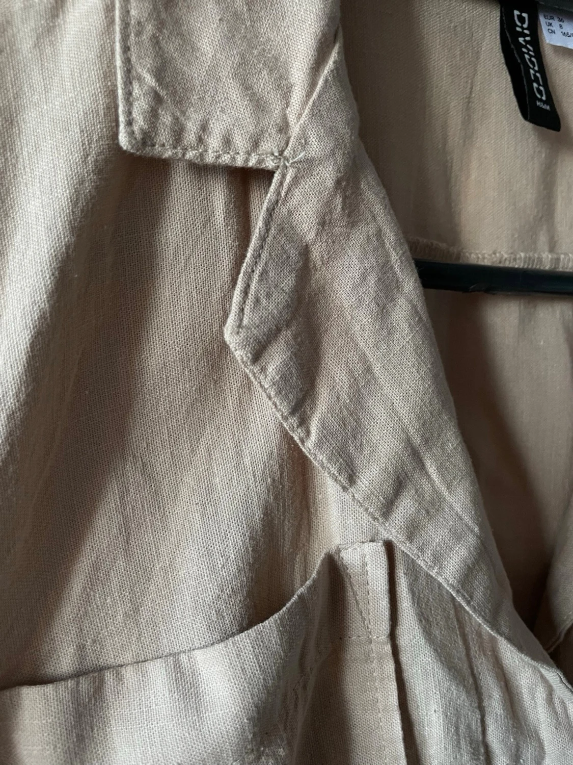 Beige kort skjortklänning H&M Divided - 3