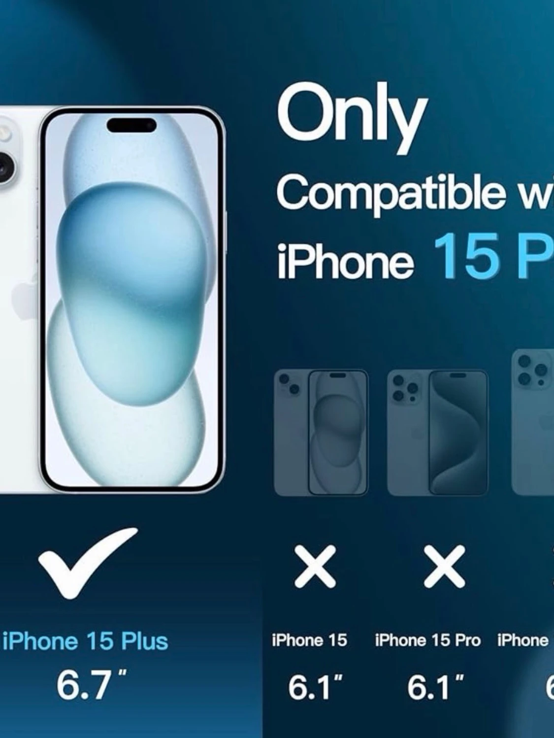 IPhone 15 Plus - 2 skärmskydd JTech - 2