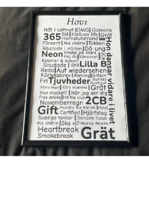 Hov1 poster - En egendesignad hov1 poster i A4 format. Köp för att hylla de 4 killarna! Skickas inom 48 tim.