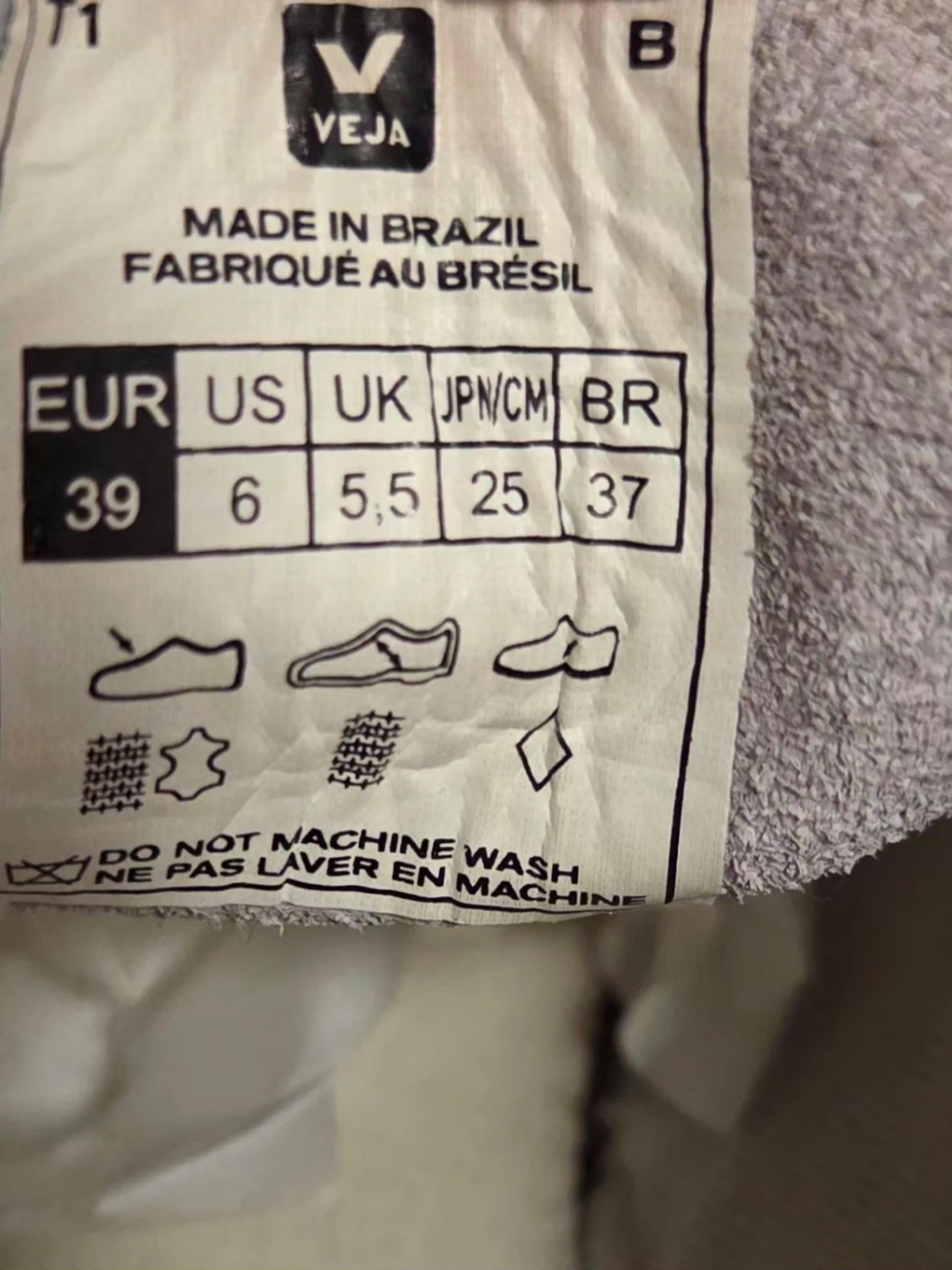 Vita Veja sneakers med blå detaljer - 5