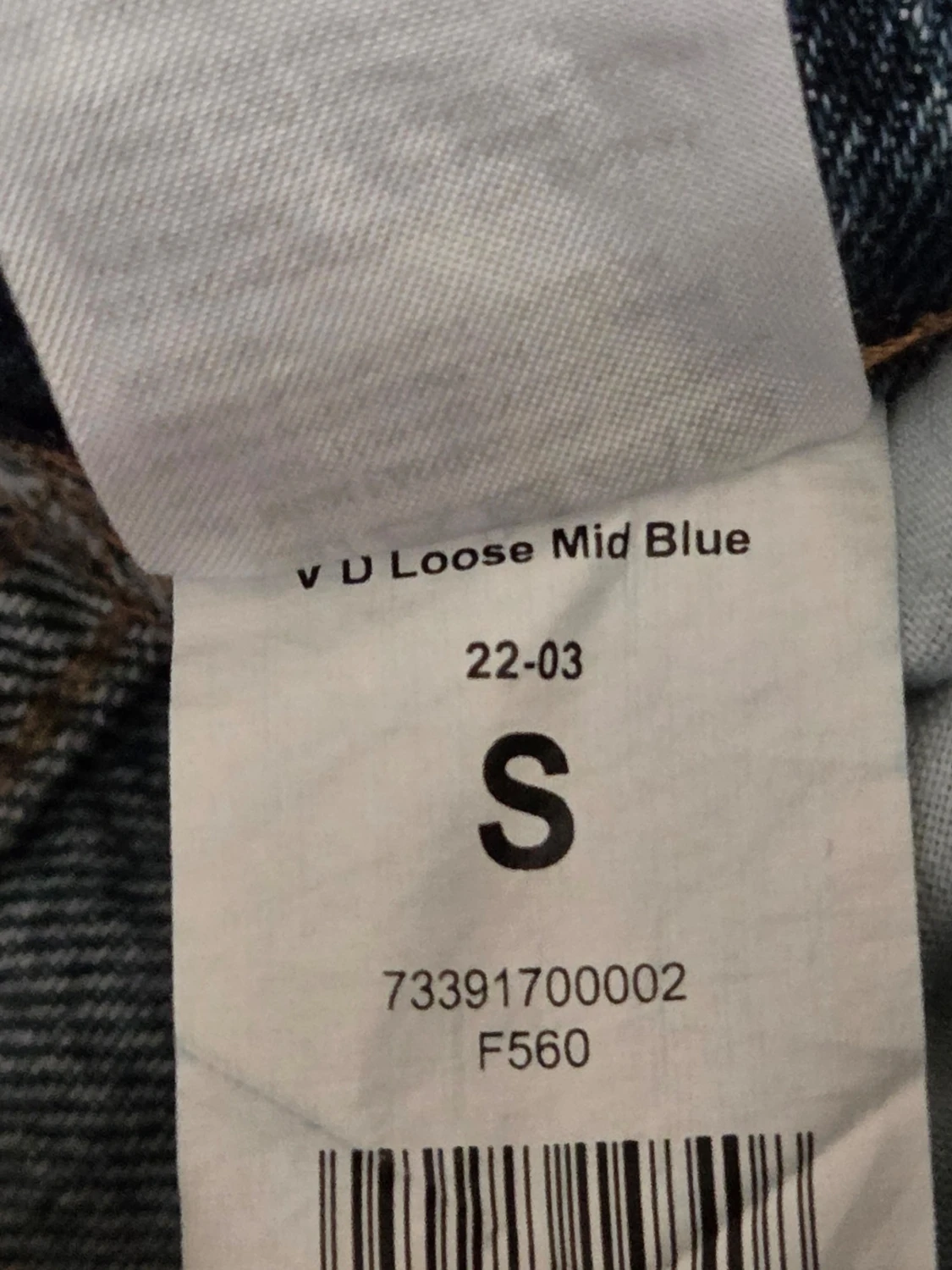 Blå raka jeans med hög midja - 3