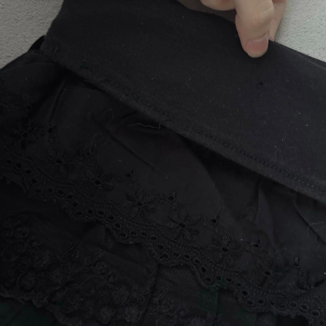 2000s fold over ultra low waist dollette skirt  - 3