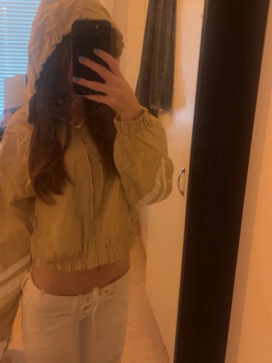 Beige vindjacka  - 5