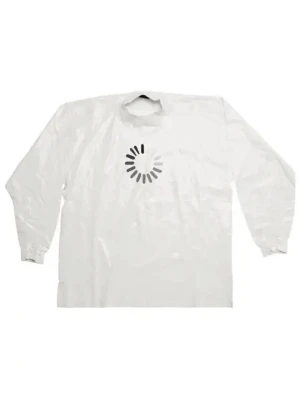 Balenciaga - Balenciaga Spring 23 Loading Error Print Misplaced Neckline laminated long sleeve tshirt Sz 2 Rrp 1950usd