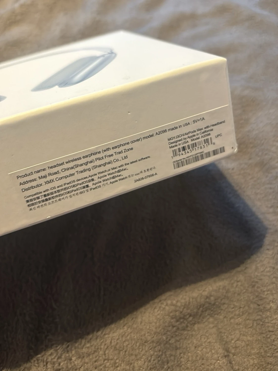 AirPods max Vita trådlösa hörlurar med USB-kabel - 1