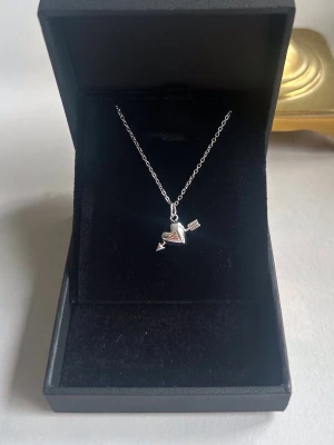 Arrow heart necklace  -  Halsbandet är aldrig använt och är 100 % rost- och nickelfritt. Kedjan är 40 cm lång men kan förlängas med ytterligare 5 cm. Hör gärna av dig om du har några frågor ☺️