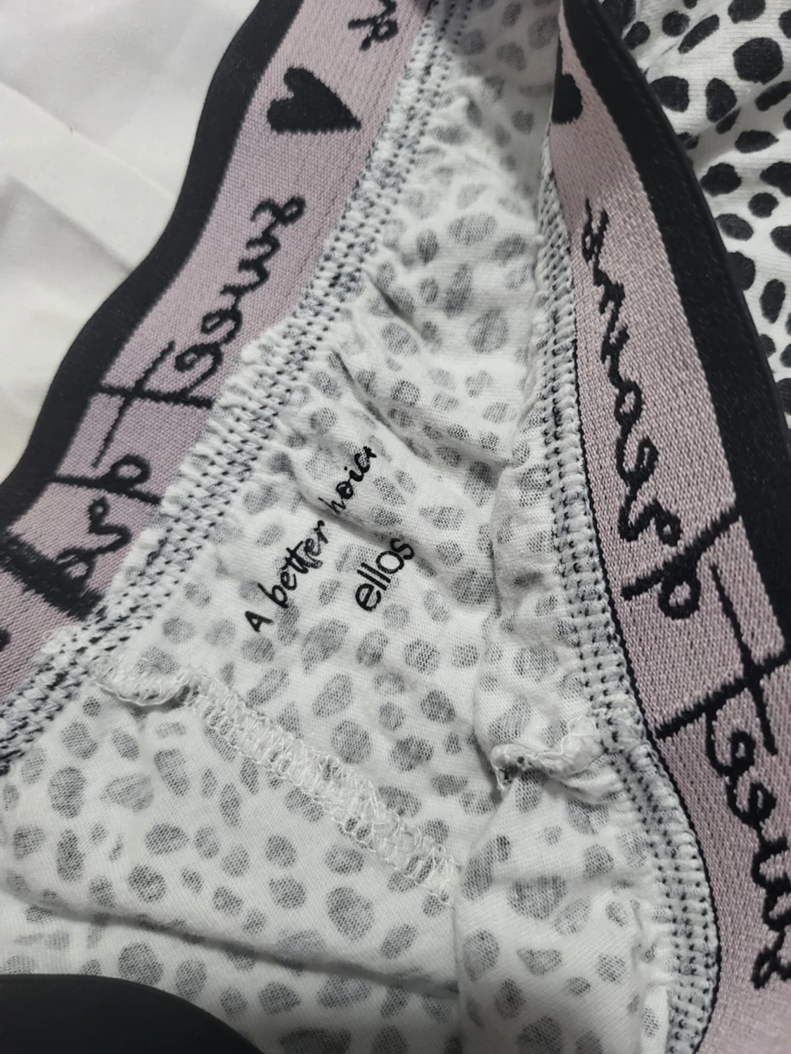 Svarta och vita pyjamasshorts - 3