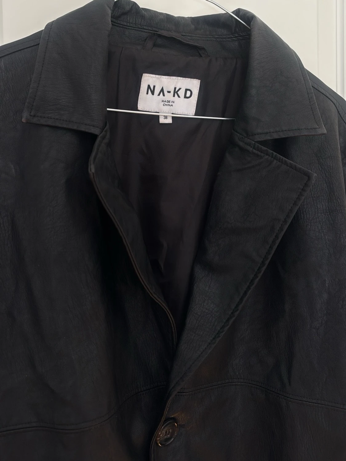 Svart skinnjacka från NA-KD - 1