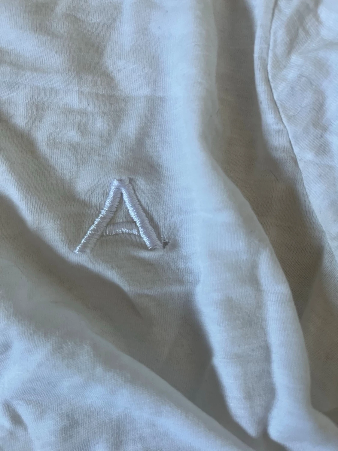 Vit långärmad topp i bomull - 2