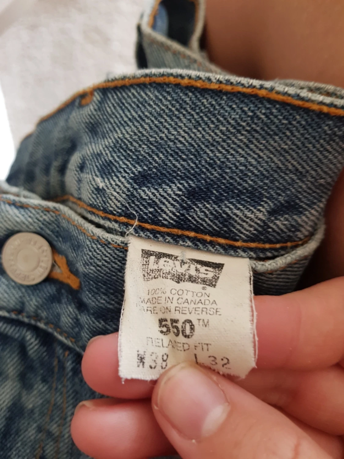 Levi's 550 blå raka jeans - 6