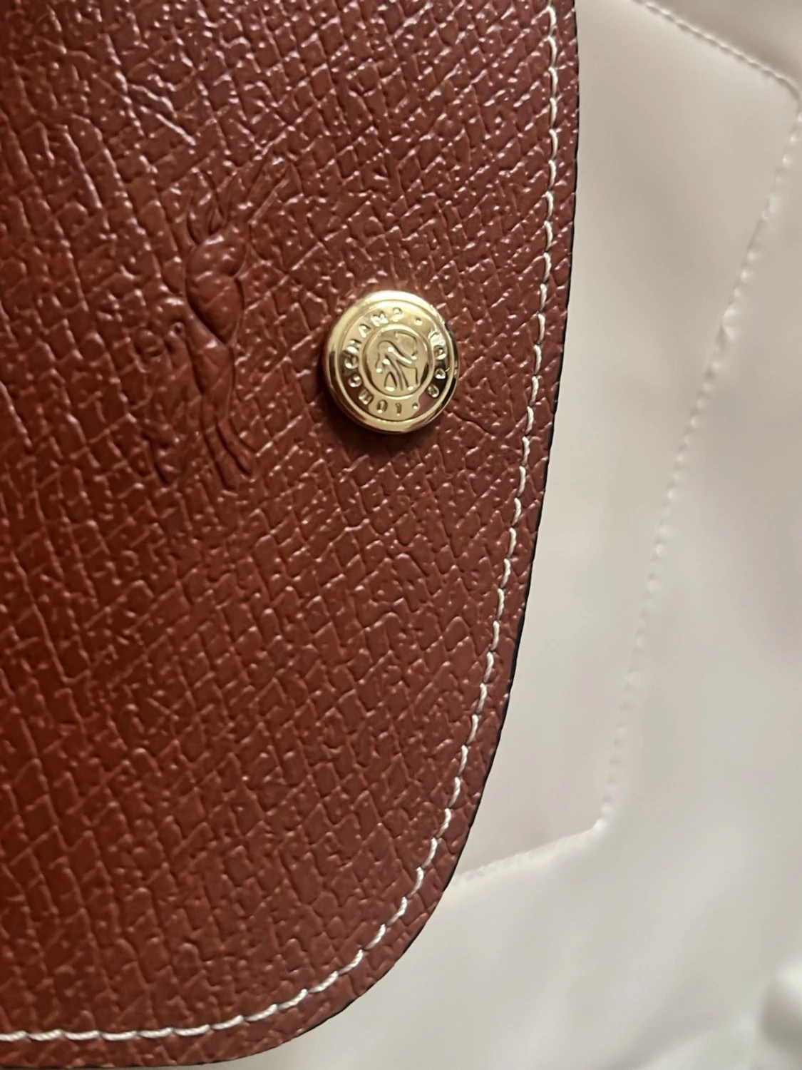 Beige Longchamp Le Pliage handväska - 2