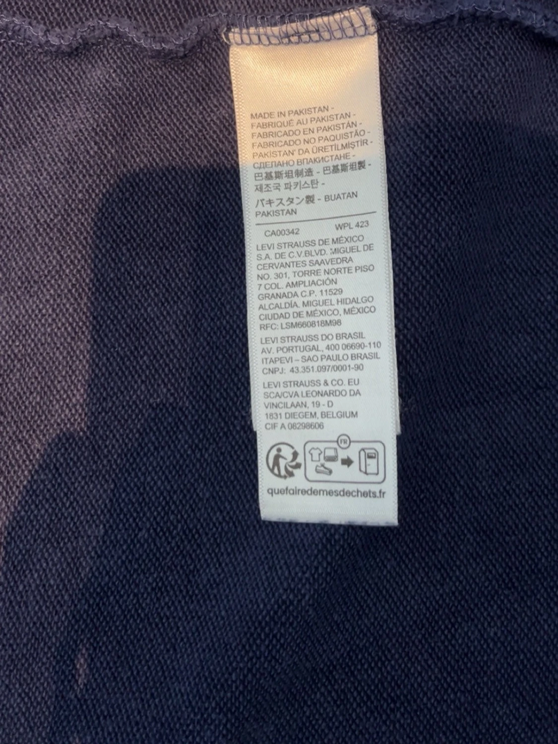 Marinblå zip hoodie från Levi's - 3