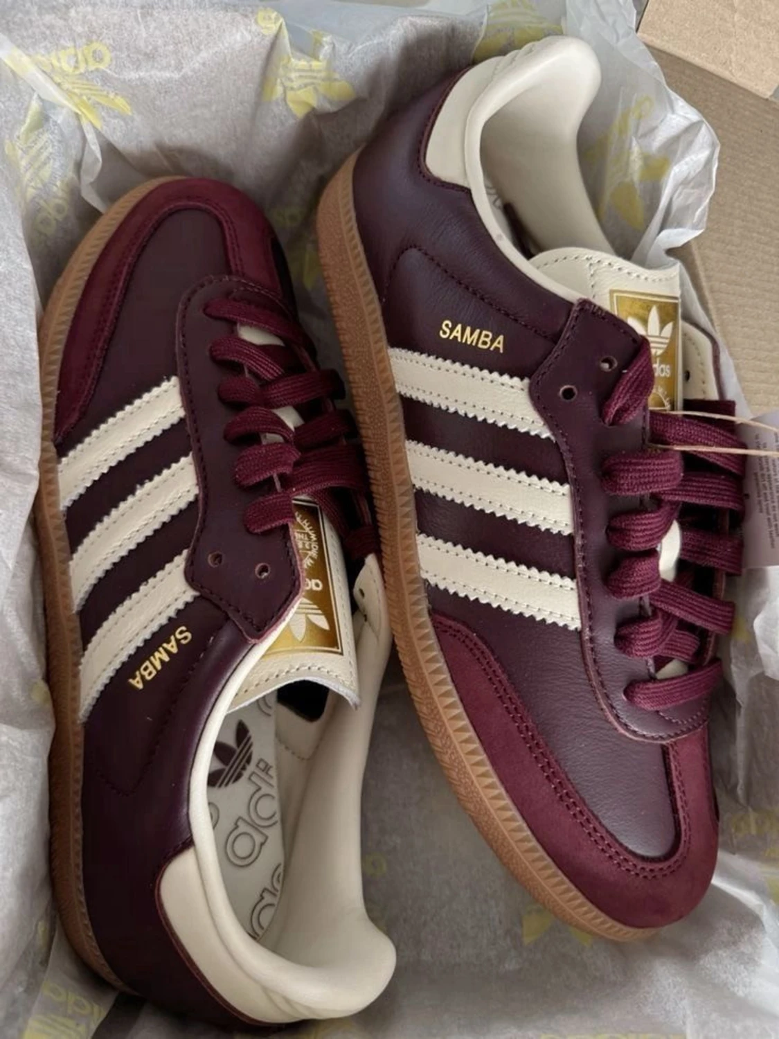 Adidas Samba vinröda sneakers - 5