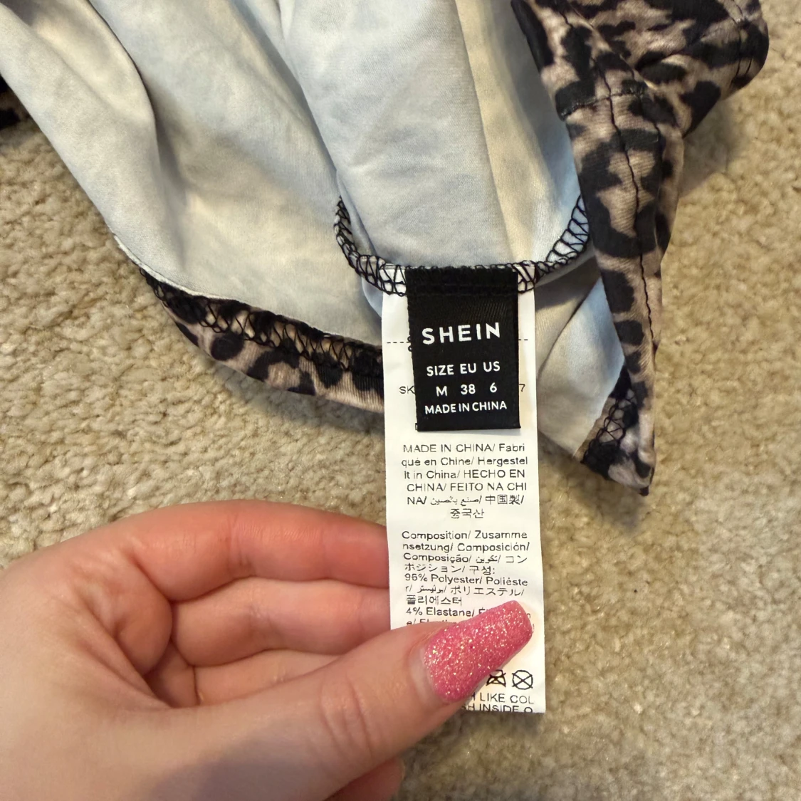 Leopardmönstrad linnetopp från SHEIN - 1