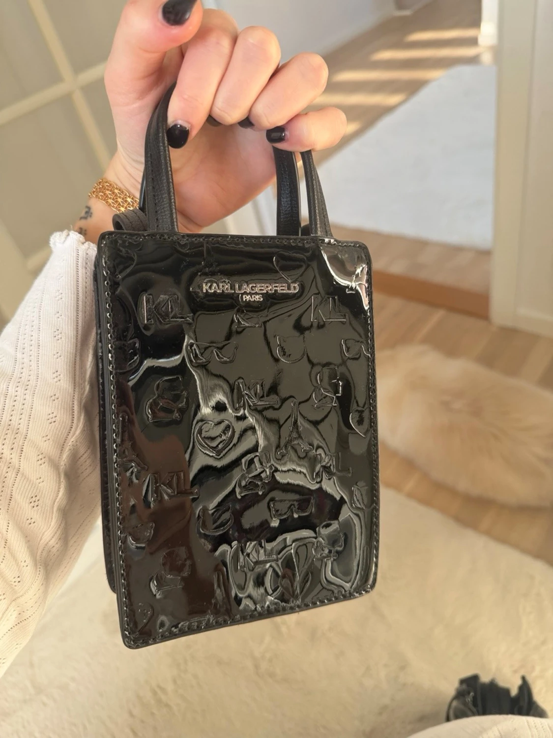 Svart miniväska Karl Lagerfeld - 2