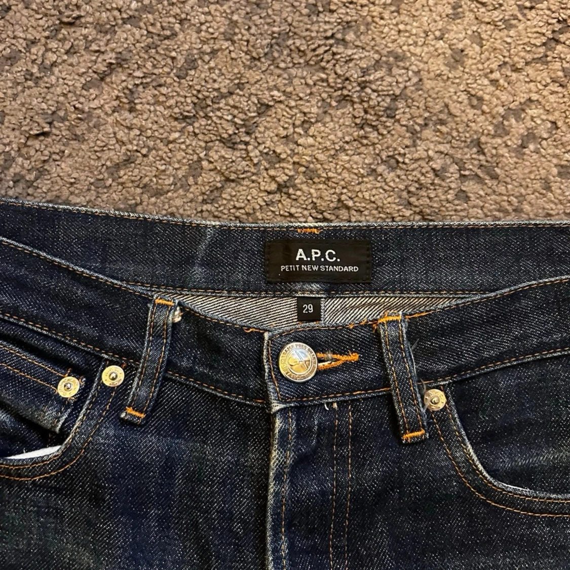 Mörkblåa APC Petit New Standard Selvedge Jeans - 2