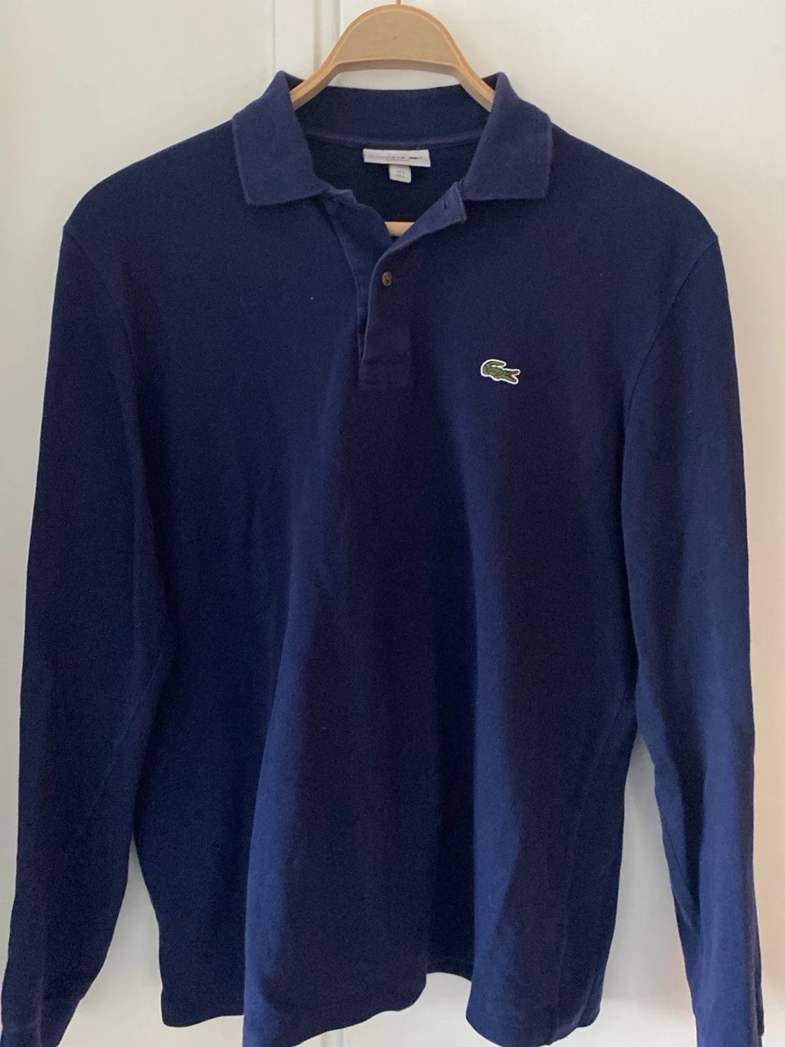 Mörkblå Lacoste Rugbytröja