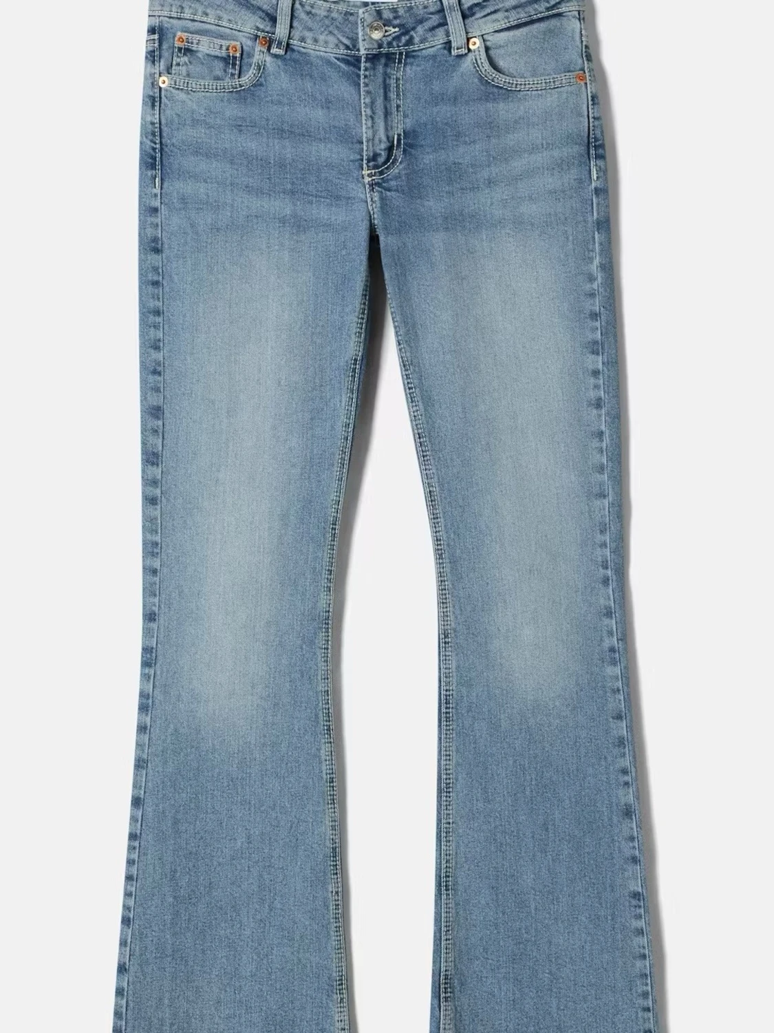 Mellanblå bootcut jeans  - 2