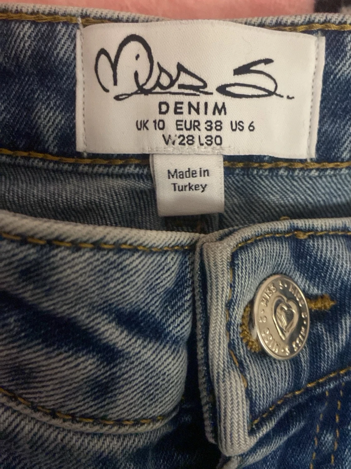 Blåa bootcut jeans med vintagekänsla - 2