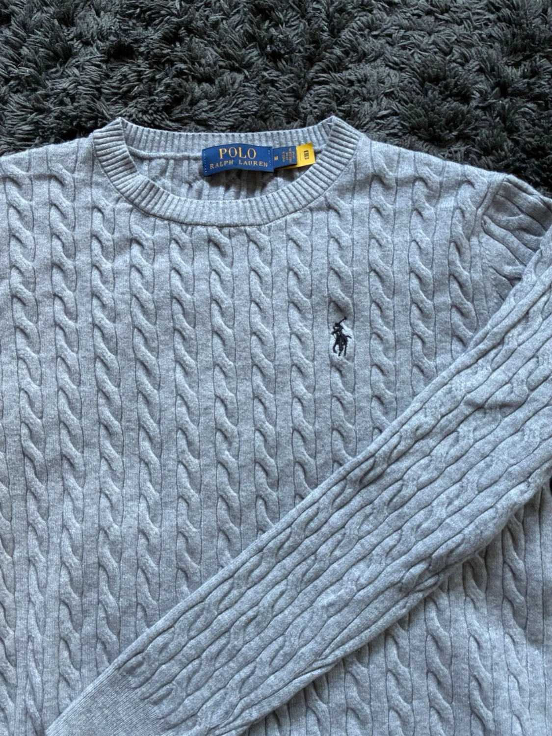 Kabelstickad tröja Rl inspiration