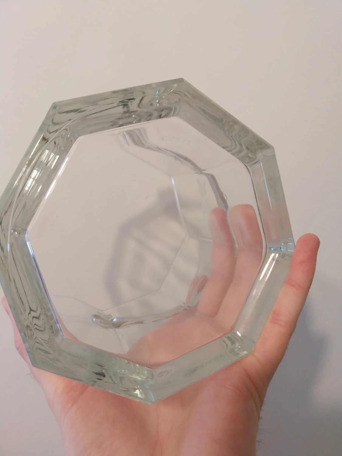 Sexkantad ishink i glas med handtag - 4