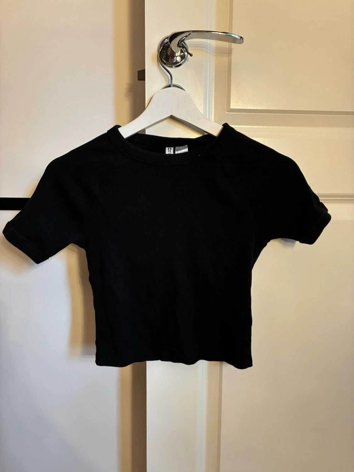 Svart ribbad croppad topp H&M Divided - 1