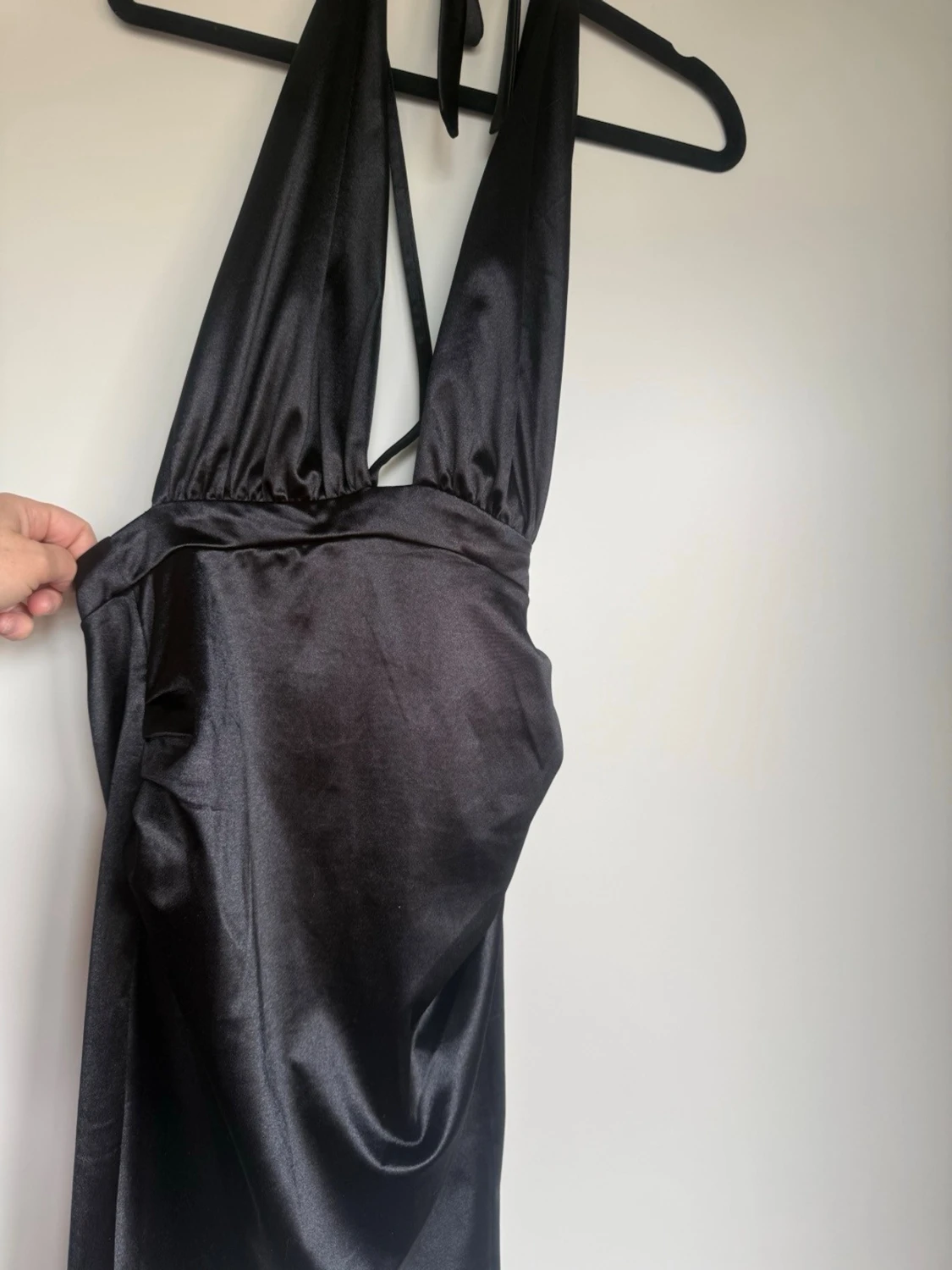 Svart halterneck klänning  - 2