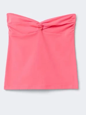 Rosa bandeau tubtopp med twist - Använd en gång. 