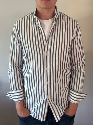 Massimo Dutti Skjorta - - Condition: 8/10 - Color: Blue/White - Size: M