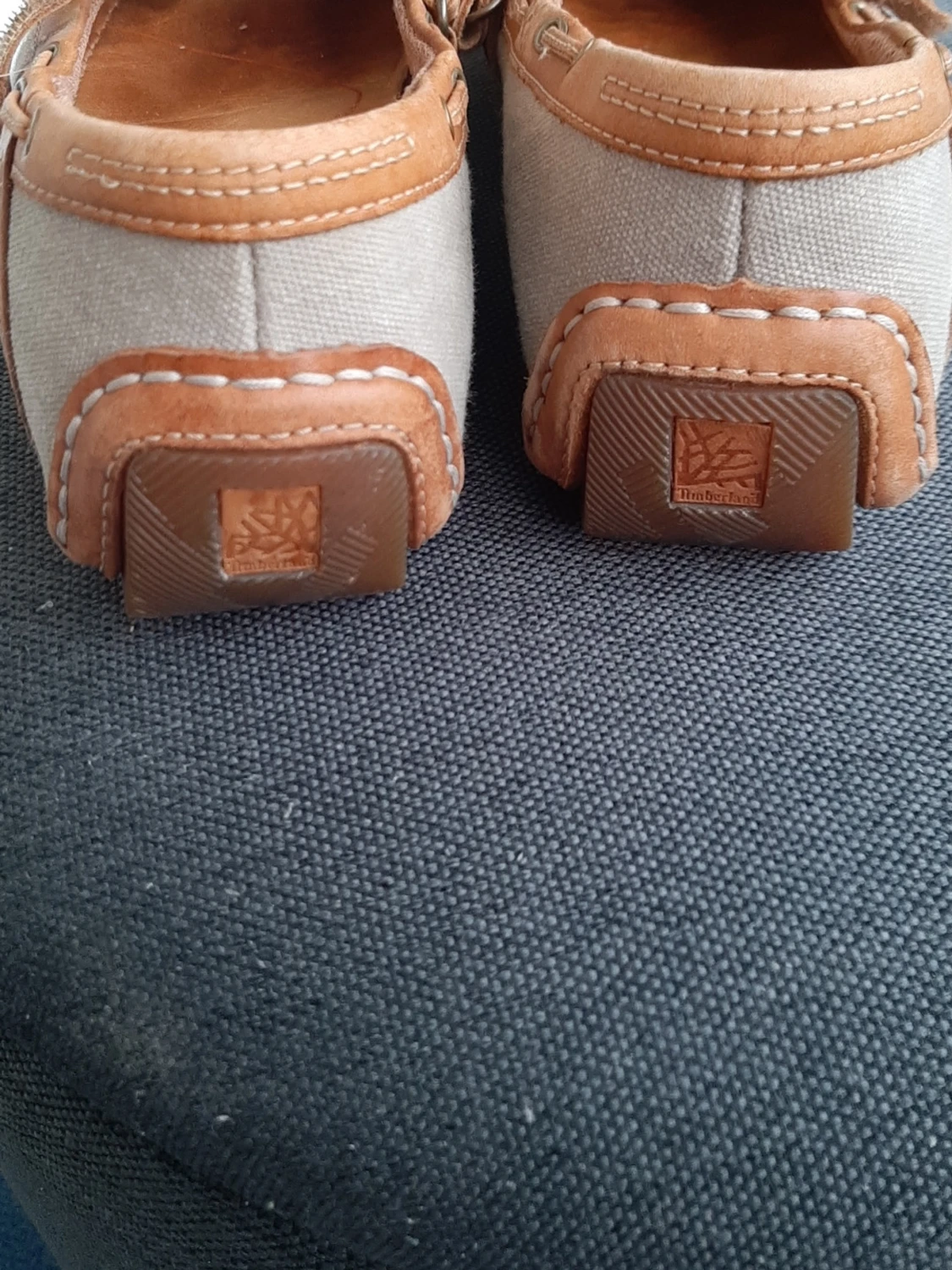 Beige Timberland  ballerinaskor med läderdetaljer - 2