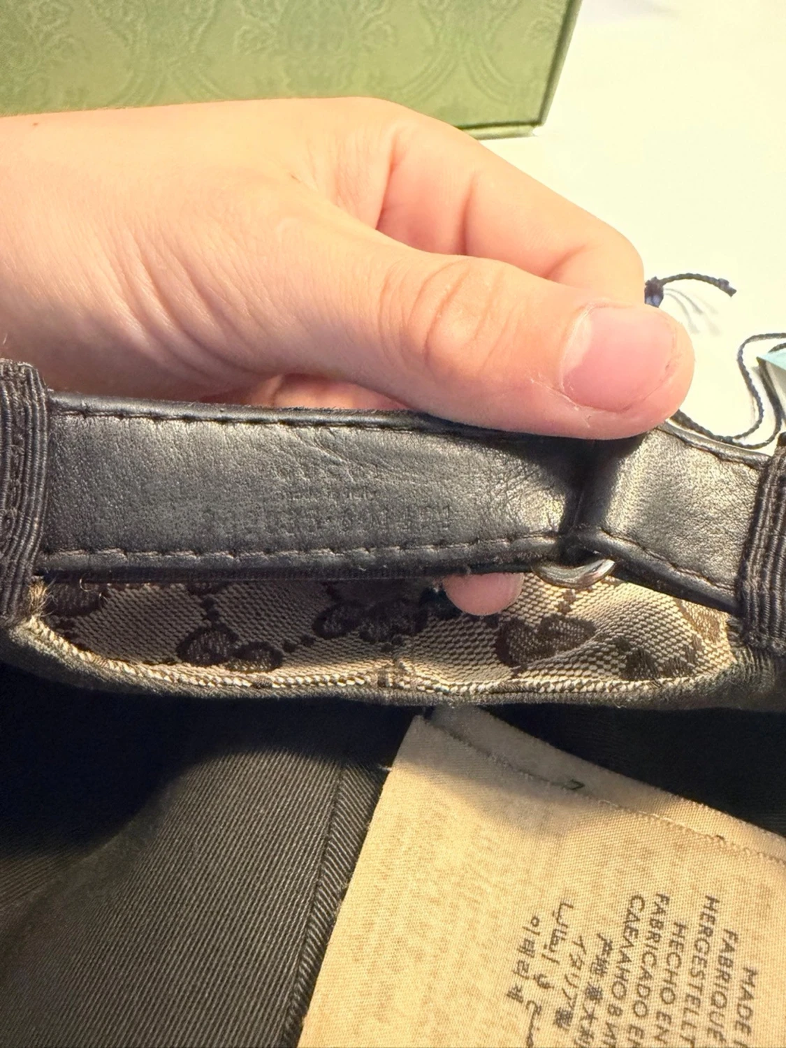 Gucci beige keps med GG-mönster - 4