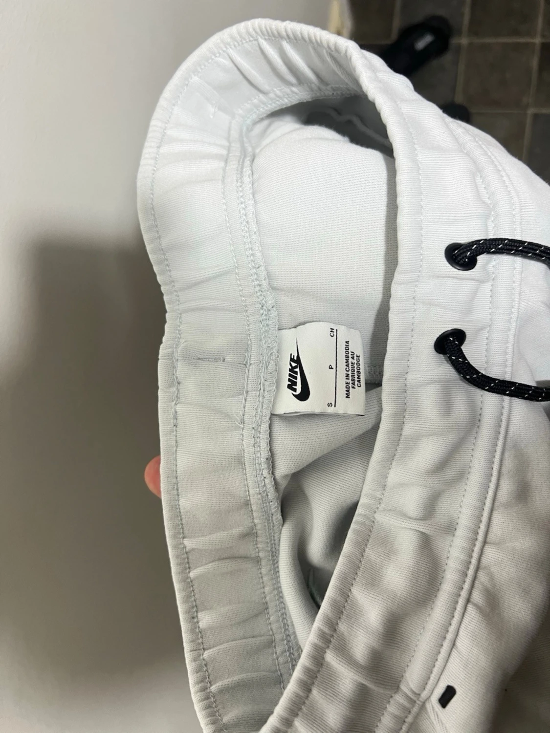 Vita Nike shorts med snörning - 2