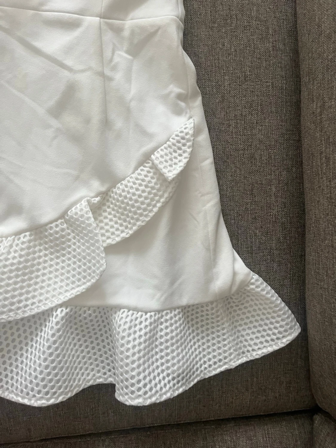 Vit omlottklänning  - 4