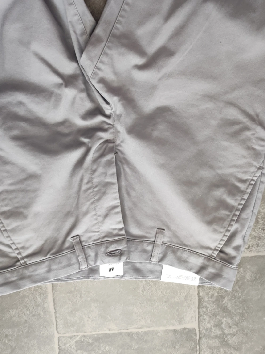 Ljusgrå chinos med rak passform - 2