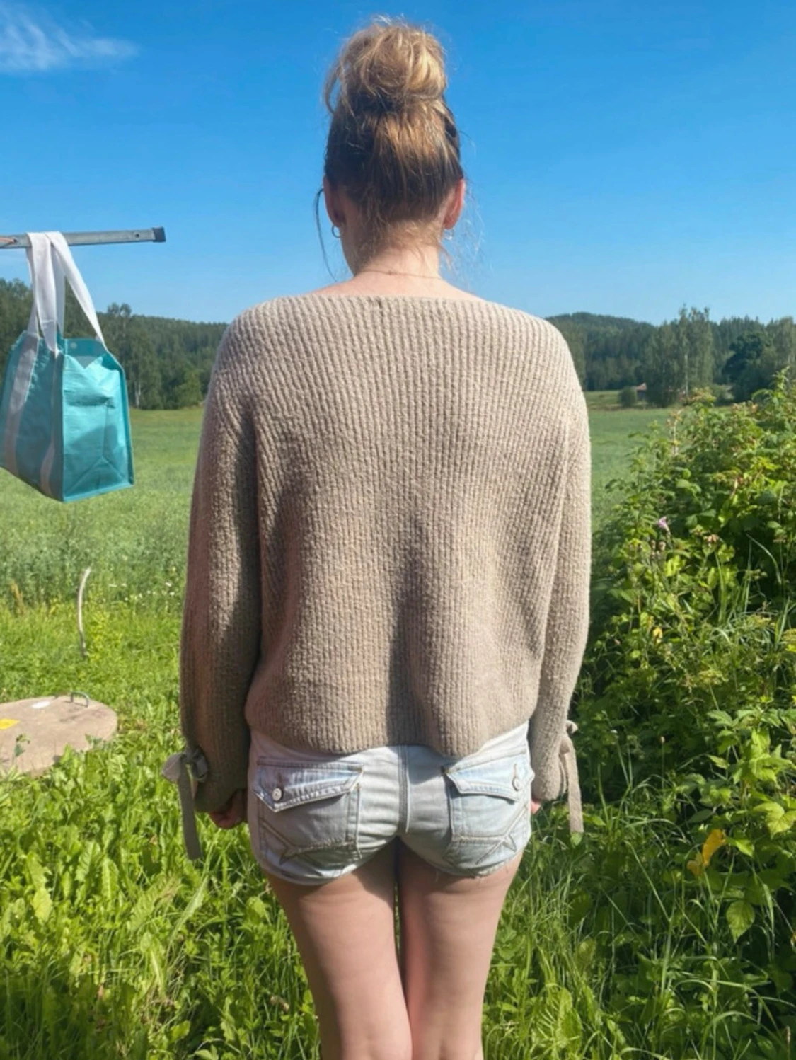 Beige stickad tröja från Mango - 2