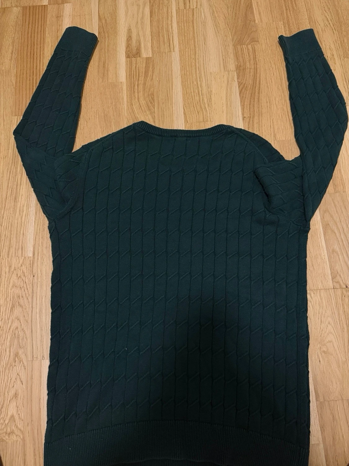 Mörkgrön stickad tröja J.lindberg - 1