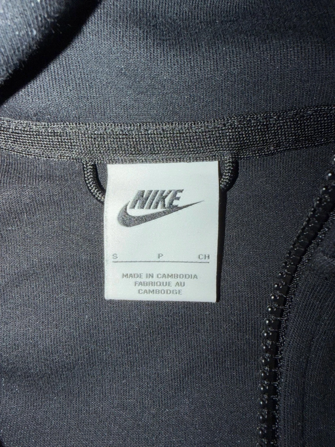 Nike zip hoodie svart/grå - 2