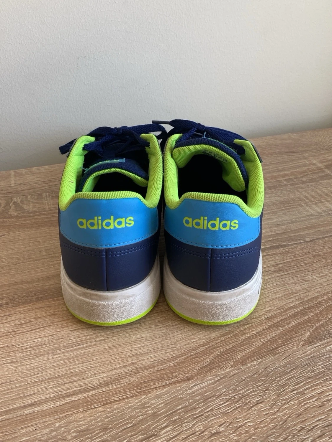 Adidas sneakers blå och lime - 3