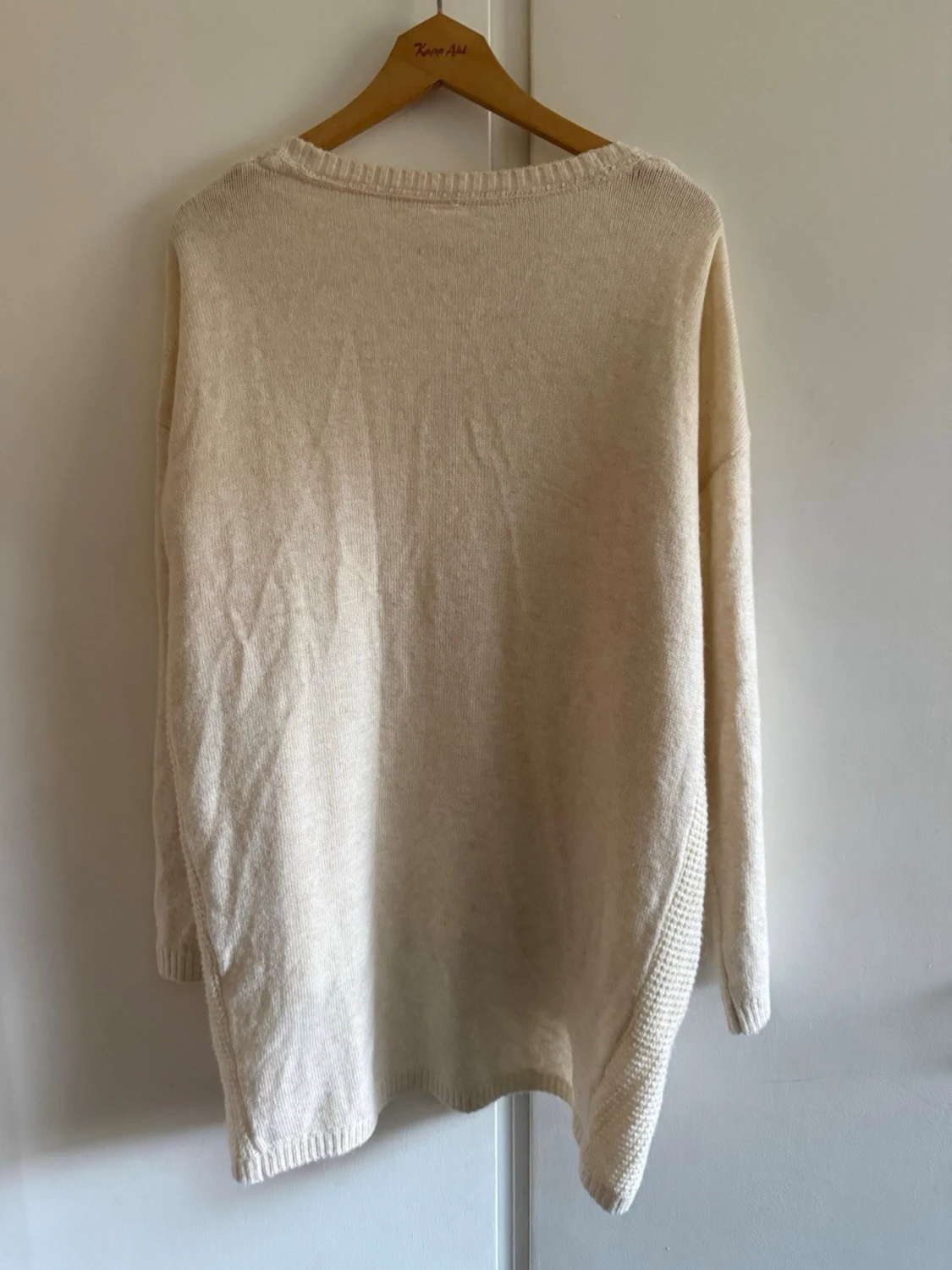 Beige lång kofta från Object - 2