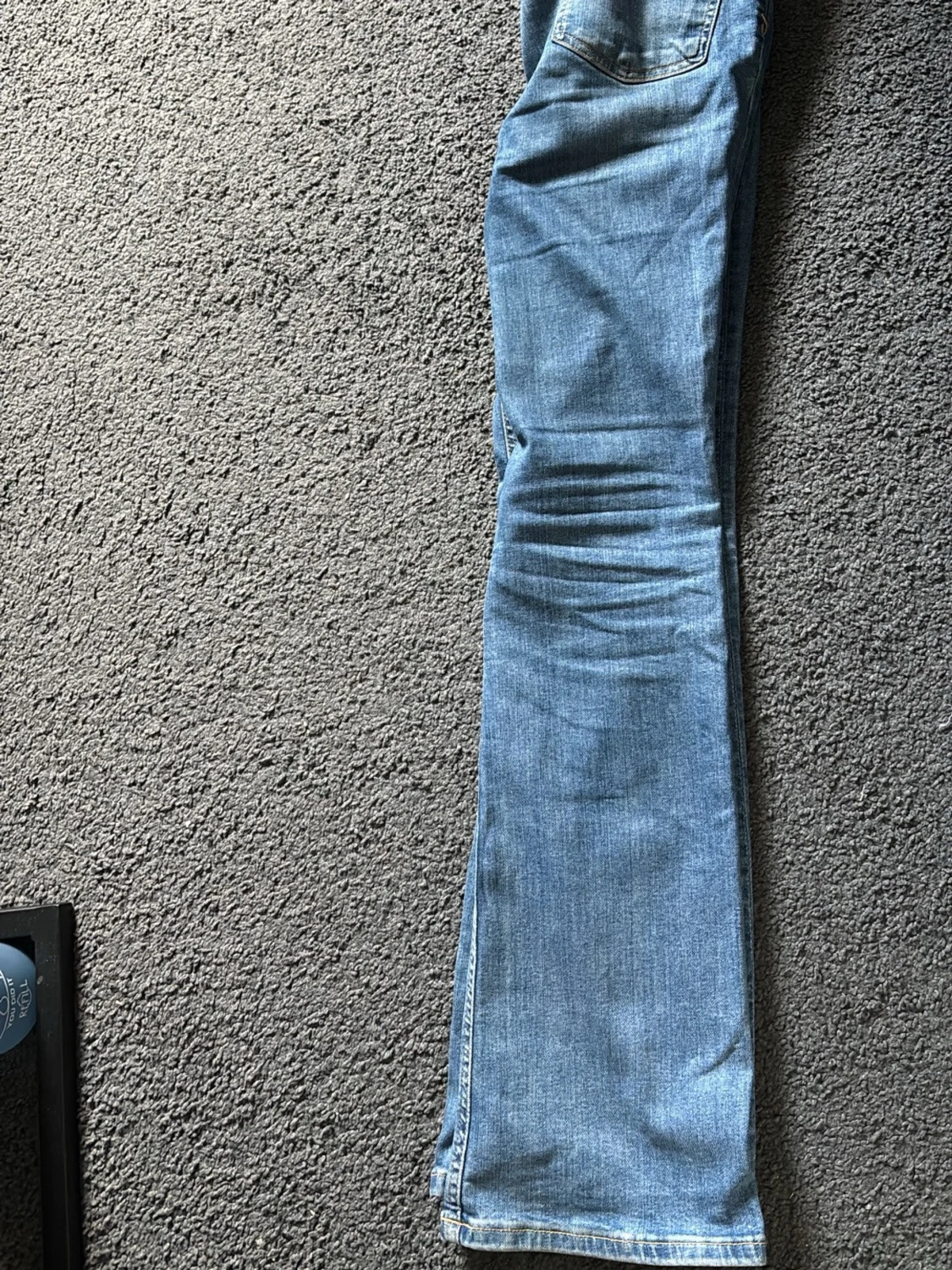 Ljusblå bootcut jeans - 1