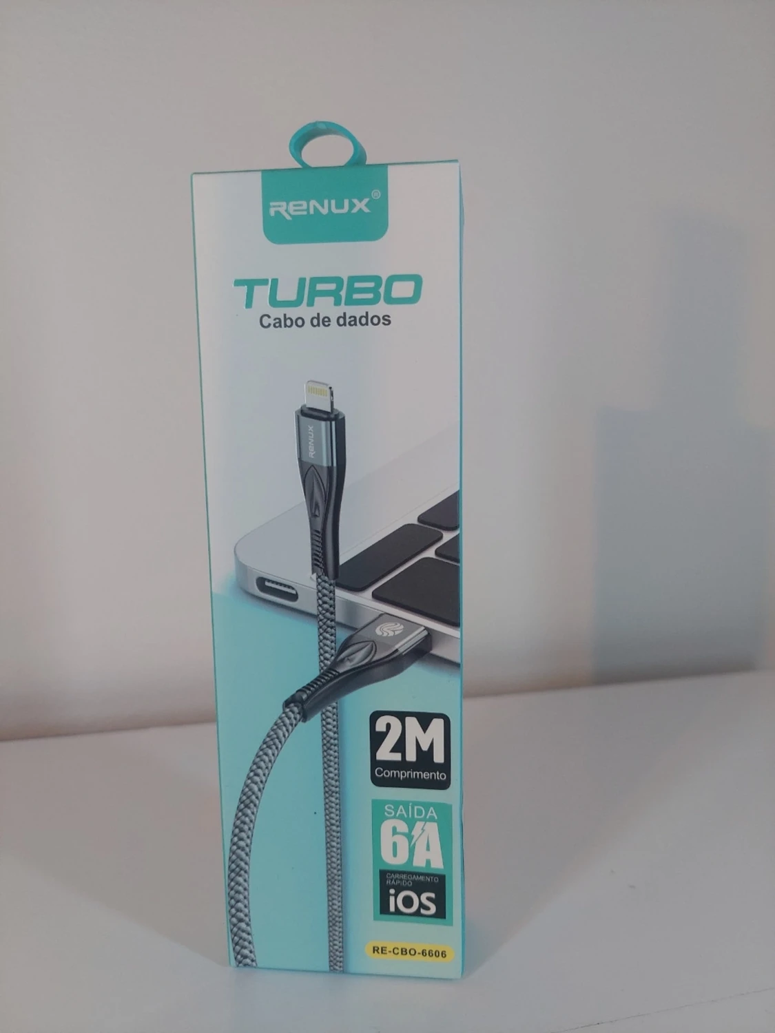 Blå USB till Lightning-kabel 2m Renux - 2