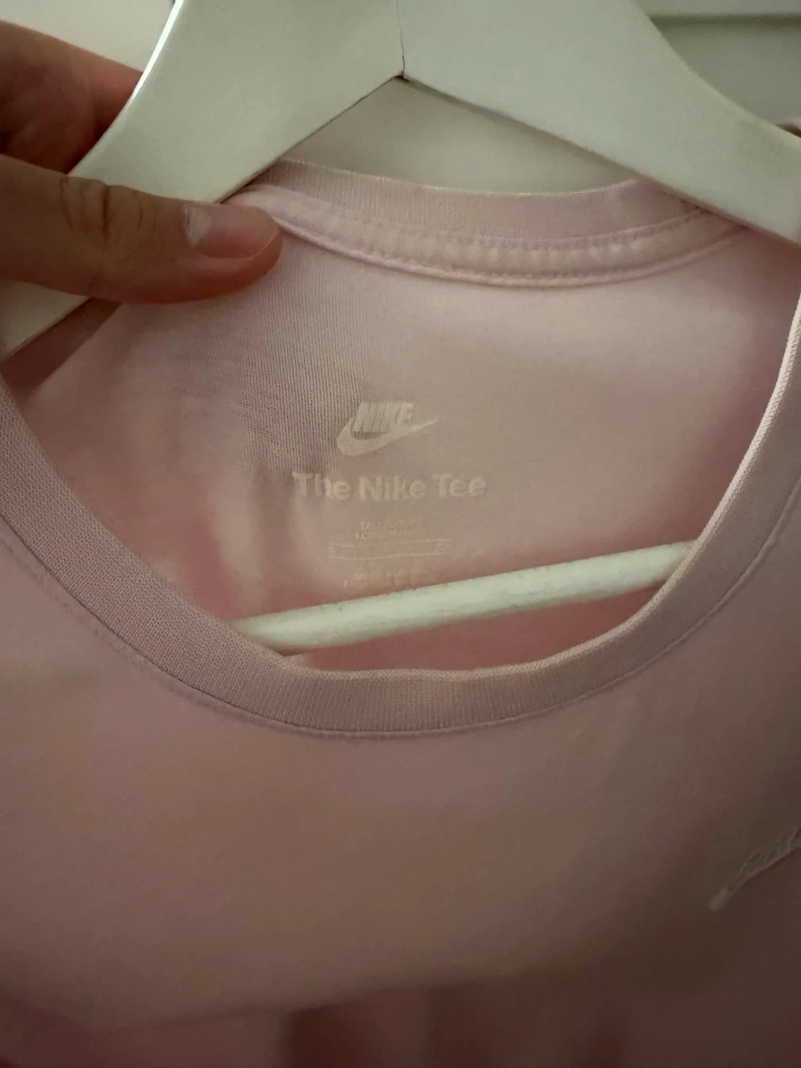 Ljusrosa Nike t-shirt i bomull - 1