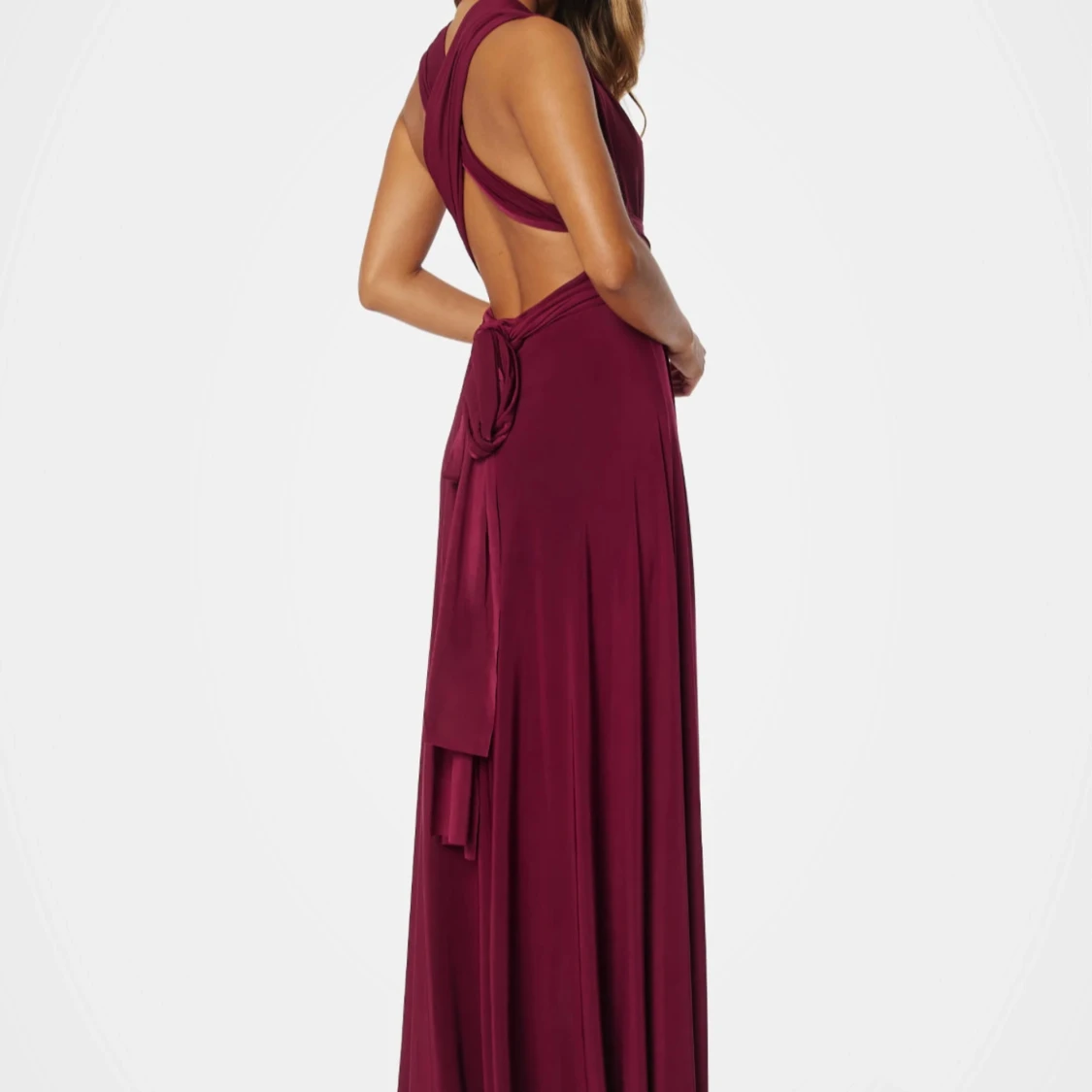 Vinröd balklänning  - 3