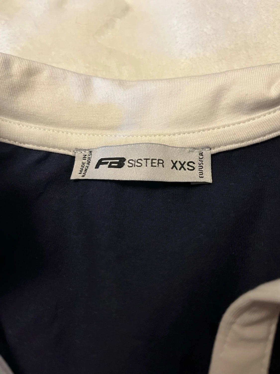 Marinblå kortärmad topp FB Sister - 1