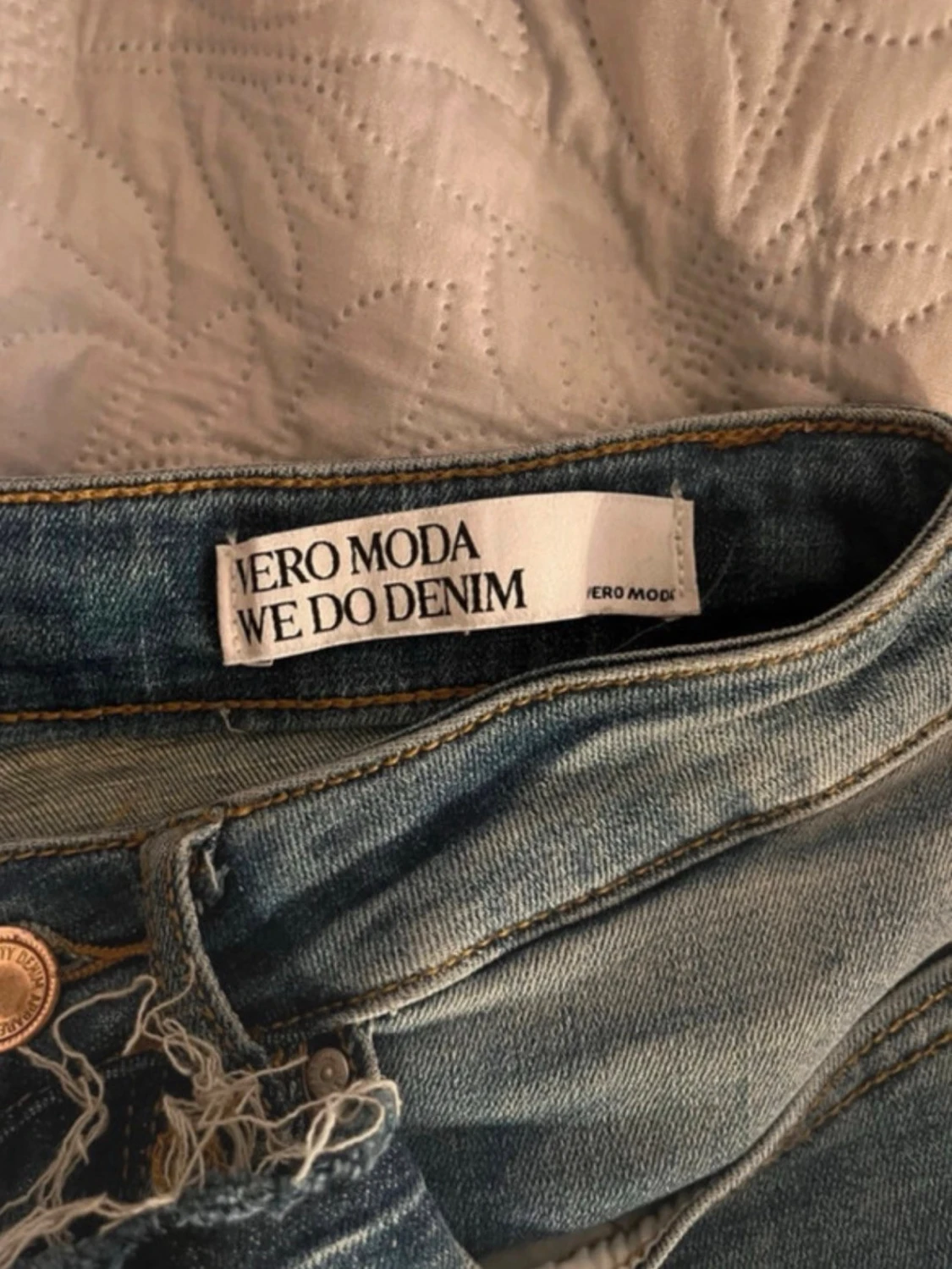 Blå bootcut jeans - 2