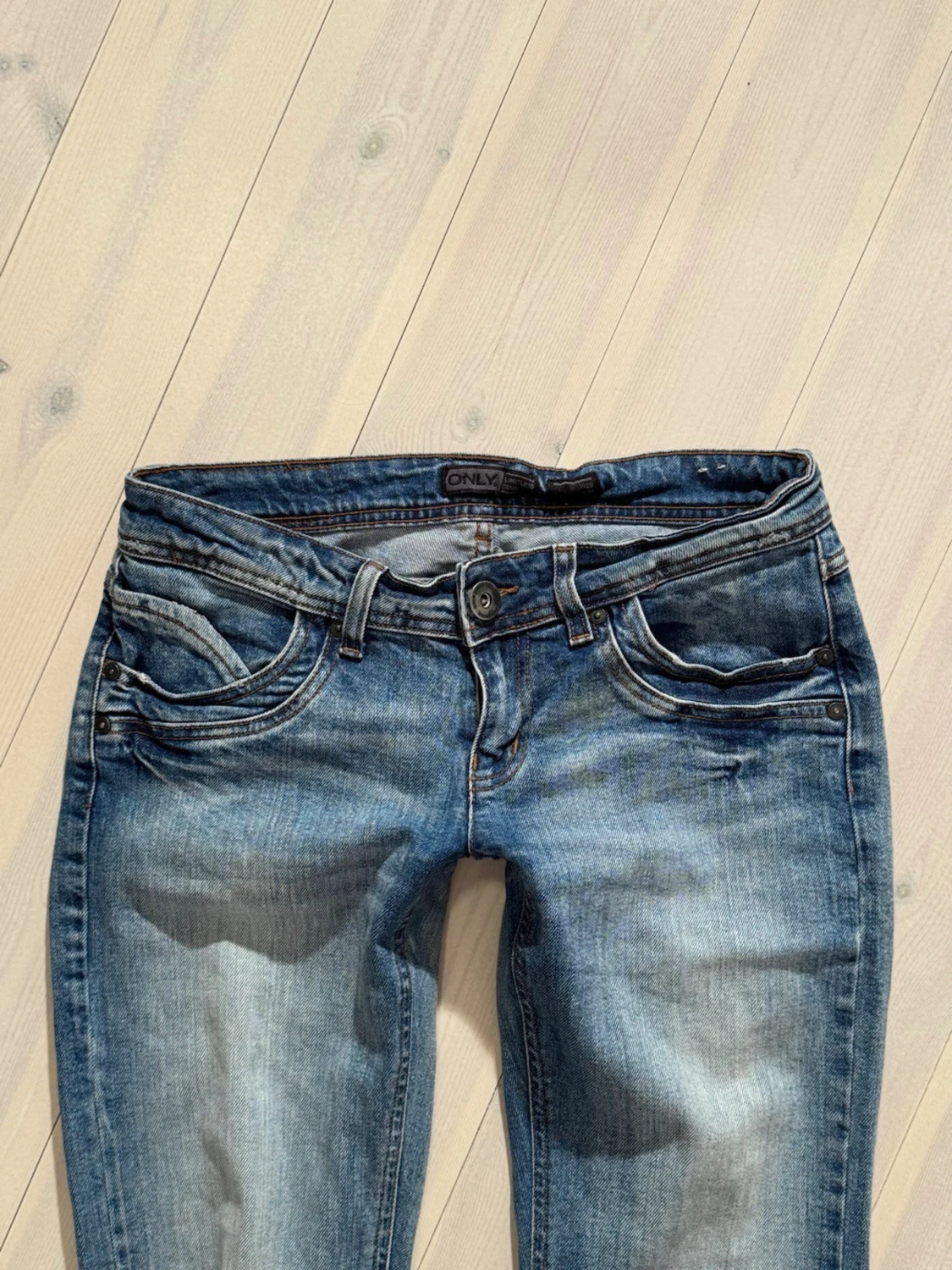 Lågmidjade bootcut jeans  - 4