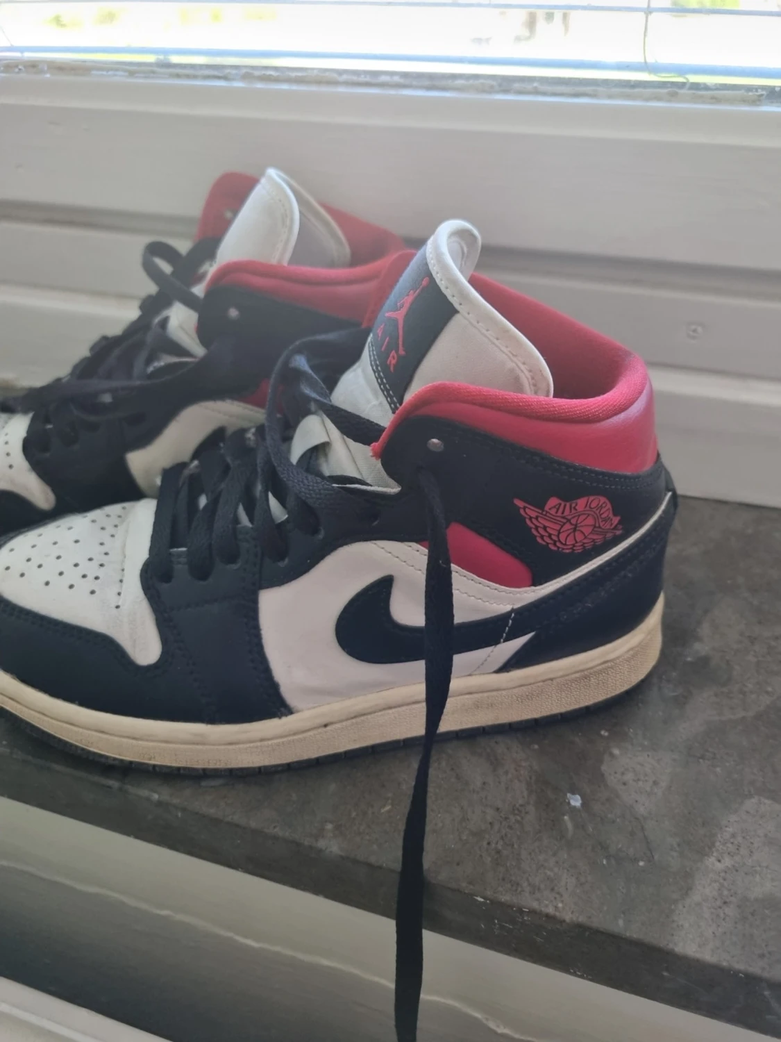 Air Jordan 1 svart/vit/röd - 2